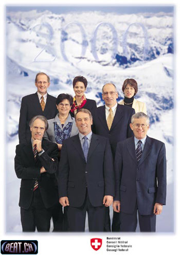 Bundesrat 2000 - Bundespräsident: Adolf Ogi